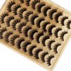 Eyelashes 3D False Lashes Fluffy Natural to Thick Faux Mink Lashes 20 Pairs Pack 17-20MM Long Wispy Crossed Fake Eyelashes 5 Styles Handmade Eye Lashes by Yawamica