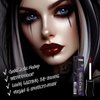 oygcee Burgundy Gothic Lip Gloss - Dark Red, Long-Lasting, Waterproof & Non-Sticky | Moisturizing, High Pigmented Vegan Lip Gloss for Bold Cosplay, Vampire & Halloween Makeup