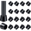 Chair Leg Caps, Sopito Non-Slip Rubber Leg Tips 7/8'' Inner Diameter Chair Leg Floor Protectors Covers Round Black, 16 Pack