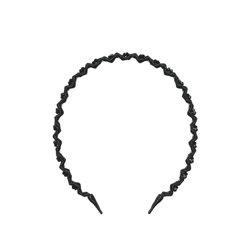 invisibobble HairHalo The Adjustable Headband - True Dark Sparkle - Hairbands Made for Everyone -Worn All Day with No Pain or Uncomfortable Pressure