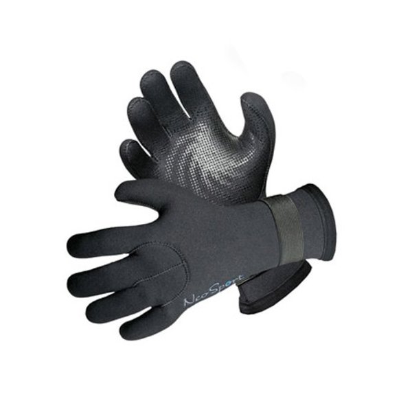 Henderson 3mm NeoSport Scuba Diving Gloves with Gripper Palm and Velcro Wrist Closure (X-Small)