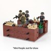 MOOXI WW2 Charge Point Military Building Block Set(221PCS).Suitable for Military Action Mini-Figures Combat Scenarios.