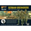 WarLord Bolt Action German Grenadiers Late War Infantry 1:56 WWII Military Wargaming Figures Plastic Model Kit, Small