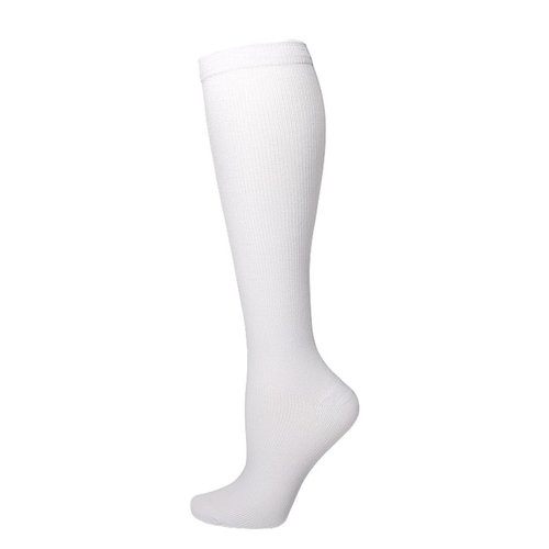 Topcosplay White Knee High Socks for Colonial Judge Renaissance Medieval Halloween Costume Accessories Outfit