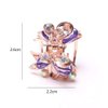 6 PCS Women Lady Alloy Rhinestone No-Slip Mini Hair Claw Small Bang Jaw Clip Hair Clamp Hair Grip Hair Pin (B#)