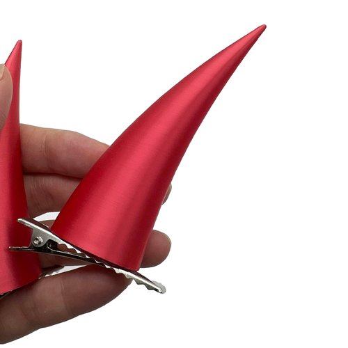 Devil Horns Cosplay Hair Clips Anime Power Cosplay Horns Halloween Red Demon Hair Accessories