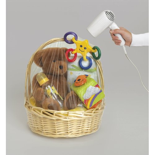 Clear Jumbo Shrink Wrap Cellophane Bag - 24" x 30" - Perfect for Gift Baskets, Birthday, Baby Shower, Bridal Shower & More (1 Roll)