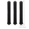Heatless Hair Curling Sticks -YiQiYi No Heat Hair Rollers Overnight Soft DIY Wave Hair Curlers Rode Hair Accessories for Women Long &Medium Hair Heatless Hair Curlers to Sleep In 3PCS (Black)