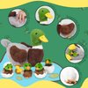 7 Pcs Duck Stuffed Animals Plush Toy, Mommy Stuffed Mallard Duck Plush with 4 Baby Stuffed Ducklings and Eggs in Zippered Belly, Duck Plushie Gifts for Girls Boys Birthday Surprise Farm Party Decors