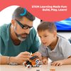 Dazmers Solar Robot Kit for Kids - 7 in 1 DIY Robot Building Kit - Solar Robot STEM Toy - Science and Engineering Kits - STEM Education Building - Gifts for 8+ Boys and Girls - Orange