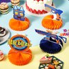Outus 9 Pieces Dart Battle Party Decorations Dart Battle Honeycomb Centerpieces Birthday Party Table Toppers Double Sided Table Decorations Blaster Battle Theme Party Supplies