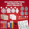 Santa's Christmas Craft Kit for Kids - 15 Magical Christmas Crafts for Kids, Make Suncatchers, Paint Holiday Rocks, Make Magnets & More for Christmas Gifts, Craft Kits for Ages 5 6 7 8 9 10 11 & 12
