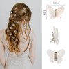 20pcs Butterfly Hair Clips, Cubaco Hair Clips for Girls, Small Hair Claw Clips for Women, Cute Y2K Accessories Clear White Hair Clips Mini