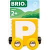 BRIO – Letter Train P | Wooden Train Set Accessory Toy for Kids Age 2 Years Up