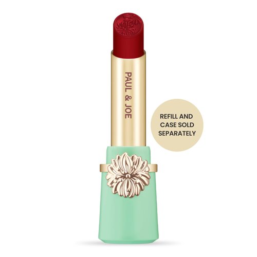 Paul & Joe Moisturizing Lipstick Refill Only, Case Sold Separately, Long Lasting Lipstick for Highly-Pigmented Lip Color, 18 My Little Secret - Sensual Dark Red Lip Stick, 0.10 oz