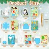 GuassLee Christmas Crafts Ornament Making Kit for Kids - 28pcs DIY Christmas Cutouts with Snowman Snowflake Penguin Gnome Christmas Stickers for Tree Decorations Christmas Winter Party Favors Supplies