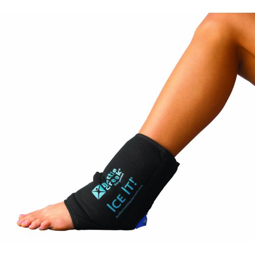 Cold & Hot Therapy System Ice Pack Wrap for Ankle, Elbow and Foot - Ice It! MaxCOMFORT™ (Ankle/Elbow/Foot Design; 10 ½” x 13”) - F30514