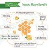 Manuka Honey Cream Moisturizer for Dry Skin - Eczema Honey Cream Face Moisturizer for Sensitive Skin - Soothing & Redness Relief Face Cream for Dry Skin - Face, Hand & Body Moisturizer for Women & Men