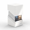Ultimate Guard Boulder Solid 100+, Deck Case for 100 Double-Sleeved TCG Cards, White, Secure & Durable Storage for Trading Card Games, No Transparency
