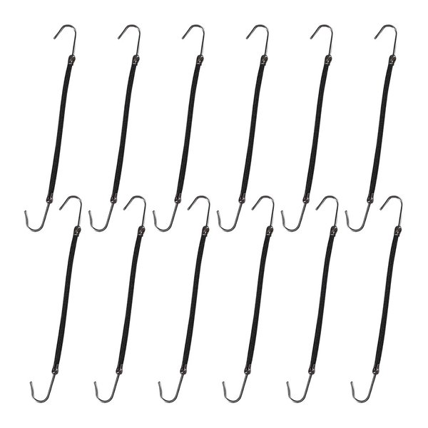 20 Pcs Ponytail Holder Hooks Elastic Hair Tie Hooks Rubber Bands Hair Ropes Hair Bungee Cords with Hooks for Girls Women