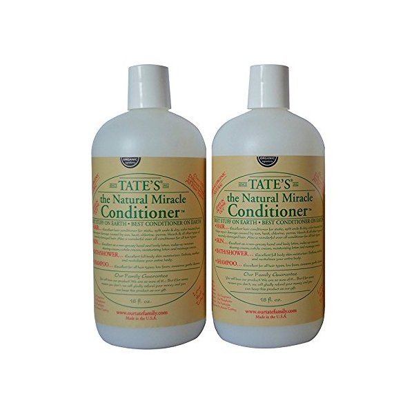 Tate's Family Hair and Lotion Natural Miracle 18oz Conditioner - Pack of 2 Natural Ingredients Body Lotion