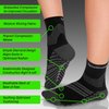 TechWare Pro Plantar Fasciitis Sock – Therapy Grade Targeted Cushion Compression Socks Men & Women. Ankle Brace Foot Sleeve & Arch Support for Achilles Tendonitis & Heel Pain Relief (Blk/Gry SML)