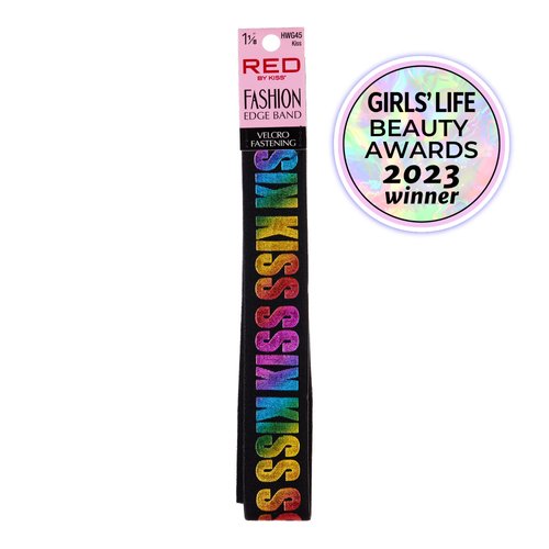 Red by Kiss Fashion Lace Melting Elastic Band for Wigs and Edge Laying, Perfect fit during all activity, Keep Baby Hairs in Place (Regular 1-1/8")