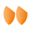 Real Techniques Miracle Complexion Sponge Duo, Makeup Blending Sponge, For Foundation, Offers Light To Medium Coverage, Natural, Dewy Makeup, Orange Sponge, Packaging May Vary, 2 Count
