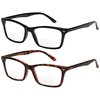 Yogo Vision Bifocal Reading Glasses 2 Pack Fashion Comfort Quality Bifocal Readers for Men and Women +2.5