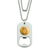 GRAPHICS & MORE Garfield This is My Happy Face Military Dog Tag Bottle Opener Pendant