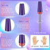[Upgraded]Depvko 3Pcs Nail Drill Bits Set for Nails 3/32 Inches, 5 in 1 Tapered Barrel and Cone Shape Carbide Nail Drill Bits for Acrylic or Gel Remover