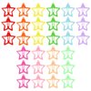 30 Pcs Star Clips Hair For Girls Non-Slip Hair Clips Star Hair Accessories Hairpins Cute Colorful Snap Clips Lovely Metal Hair Barrettes Kawaii Hair Clips For Girls Kids Toddlers Women (paint)