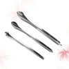 3pcs Mini Spatula for Cosmetics Stainless Steel Makeup Spatula Reusable Applicator Beauty Scoops for Cosmetics