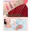 Peel Off Lip Liner Stain Set, 2Pcs Waterproof Lip Tattoo Peel Off Lip Tint Stain, Long Lasting Transfer-Proof Non Stick, Matte Finish High Pigmented Color Peel & Reveal Lipliners Makeup for Women-1+2