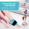 Ankle/Sport Foot Ice Therapy Wrap,Hot Cold Ice Gel Pack with Adjustable Brace for Sprained Ankles, Plantar Fasciitis, Achilles,tendonitis, and Swelling Feet,Microwaveable, Freezable and Reusable
