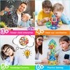 Magnetic Tiles for 3 4 5 6 7 8+ Year Old Boys Girls Upgrade Magnetic Building Blocks Set Educational STEM Toys Christmas Birthday Gift Toys for 3+ Year Old Boys and Girls (40PCS Magnetic tiles)