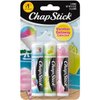 (1) Pack of 3 Count ChapStick Vacation Getaway Collection Lip Balm (Flavors Include Cotton Candy, Snow Cone and Limeade)