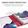 Samsill Economy 1 Inch 3 Ring Binder, Made in The USA, Round Ring Binder, Non-Stick Customizable Cover, Red (‎18533)