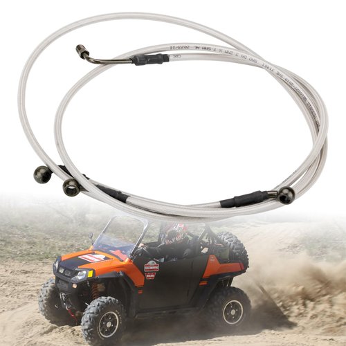 SMOTRCC RZR 800 Extended Front/Rear Brake Lines Compatible with Polaris RZR 800/S 800/4 800/XP 900/570/XP 4 900,RZR Accessories