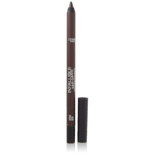 L'Oreal Paris Makeup Infallible Pro-Last Pencil Eyeliner, Waterproof and Smudge-Resistant, Glides on Easily to Create any Look, Brown, 0.042 oz.