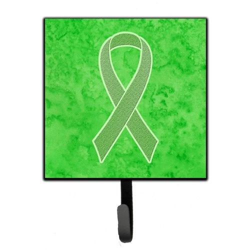 Lime Green Ribbon for Lymphoma Cancer Awareness Leash or Key Holder