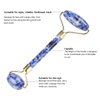 Sonew Massage Jade Roller Double-head Anti-Aging Face Eye Bestfor Dark Circles and Puffines Neck Anti-Aging Face Eye Neck Massager (Blue)