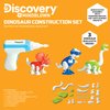DISCOVERY #MINDBLOWN Dinosaur Construction Set, 90-Piece Action Model Build Kit, Kid-Safe Electronic Tools & Screws, Create T-Rex Triceratops, Prehistoric Monster Learning STEM Toy For Paleontologists