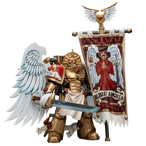 HiPlay JOYTOY Warhammer 40K Series, Blood Angels: Sanguinary Guard Sanguinary Ancient, 1/18 Scale Collectible Action Figure JT6199