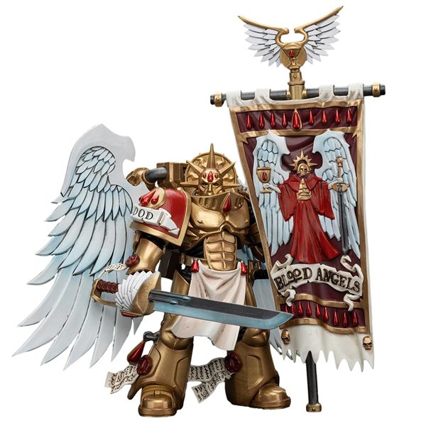 HiPlay JOYTOY Warhammer 40K Series, Blood Angels: Sanguinary Guard Sanguinary Ancient, 1/18 Scale Collectible Action Figure JT6199