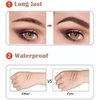 QUEMISS Brow Pen Waterproof Eyebrow 3D Pen Microblading Brow Pencil Makeup with 4 Fork Tip Micro-Fork Liquid Eyebrow Pencil (2#Brown)