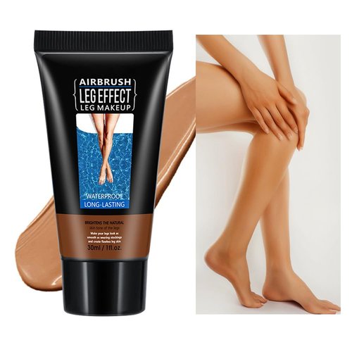 Leg Makeup Waterproof No Transfer, Flawless Leg Makeup Lotion, Leg and Body Scar Cover up Makeup/Tattoo Cover Up,Airbrush Legs Leg Glow Makeup ﻿ (#3 Bronze, 30ml)