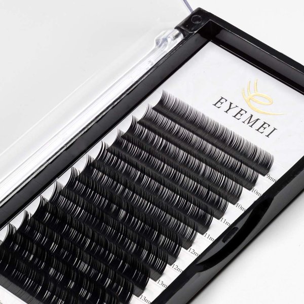 Eyelash Extensions 0.15mm C Curl 8-15mm Mixed Tray Natural Light Faux Mink Individual Lashes Extensions Supplies Professional Salon Use by EYEMEI (0.15-C-MIXED)