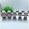 Qintreesify Black and White Solar Dancing Panda Bear Tiger - Shaking Dancing, Car Dashboard Ornament, Dancing Animal Figurine for Car Interior Home Desk Decorations Solar Power Kits,Car Accessories