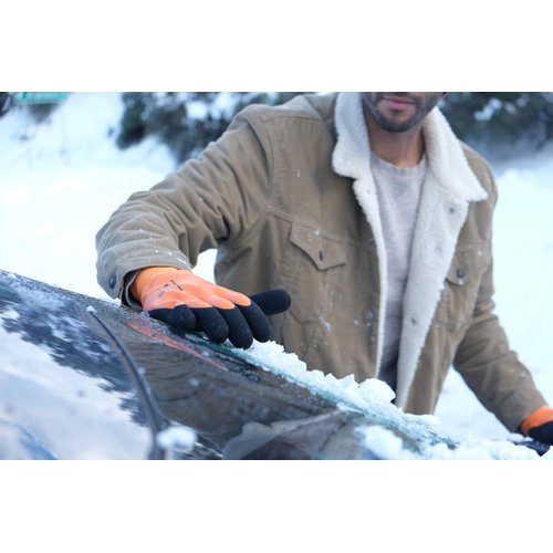 Deerskin or Waterproof Cold Weather Work Gloves Double Coated Windproof HPT Plam and Fingers Acrylic Terry inner